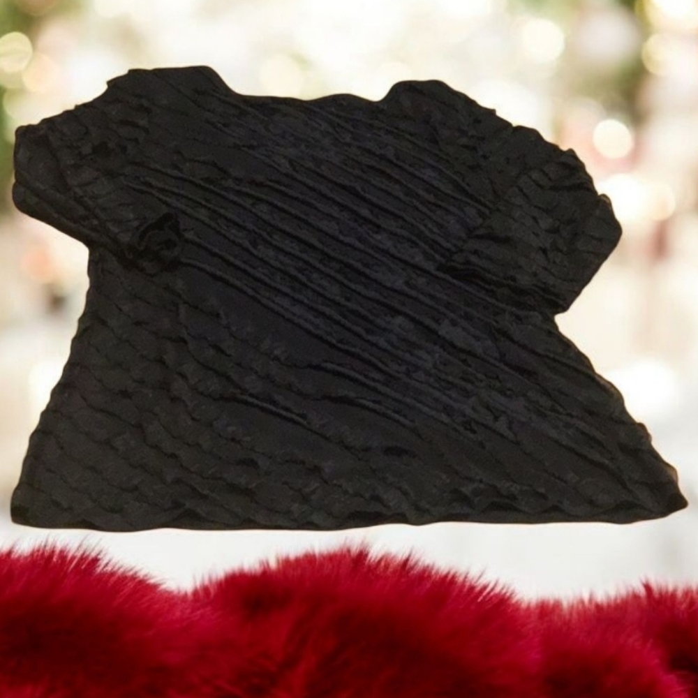 Black blouse by Only 9 black  size  XL pretty black with layers nice for Holiday
